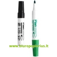  Žymiklis ICO PLAN, baltai lentai, 1-3 mm, apvaliu galu, juodos spalvos - 2 vnt.