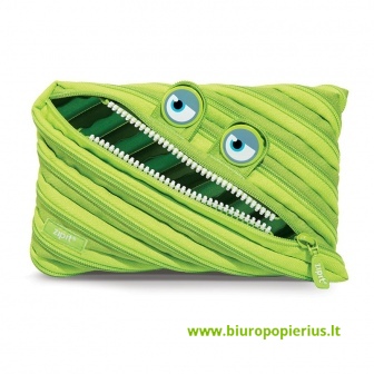  Penalas-pieštukinė ZIPIT Wildlings Jumbo Pouch, ZTMJ-WD-ALI, žalios sp.