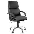  Vadovo kėdė NOWY STYL NADIR STEEL Chrome (comfort), juodos sp. odos imitacija