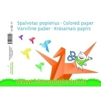  Spalvotas popierius, A4, 70 g/m2, 8 lapai - 2 vnt.