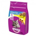  Sausas kačių ėdalas WHISKAS Sterile, su vištiena ir daržovėm, 300 g