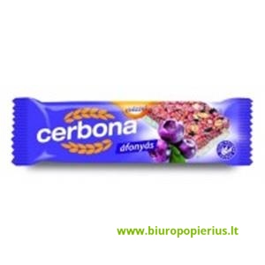 Javainių batonėlis CERBONA Blueberry, su jogurtiniu glaistu, 20 g