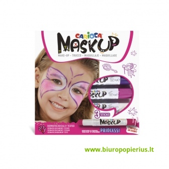  Dažai veidui CARIOCA Princess, 3 vnt.