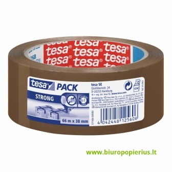  Tyli pakavimo juosta TESA PACK, 38mm x 66m, ruda