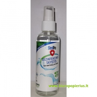  Dezinfekcinis skystis rankoms STERILPRO nuo bakterijų ir virusų , mėtų kvapo, 100 ml