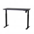  Reguliuojamo aukščio stalas SUN-FLEX®EASYDESK ELITE, elektrinis, vieno variklio, juodas rėmas, 120x60 cm juodas stalviršis