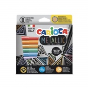  Flomasteriai CARIOCA Metallic FineMarkers, 8 vnt.