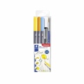  Kūrybinis rinkinys STAEDTLER 3001 STB5-1, 3 spalvų žymekliai, rašiklis ir teptukas