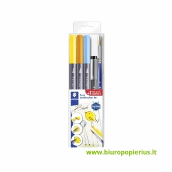  Kūrybinis rinkinys STAEDTLER 3001 STB5-1, 3 spalvų žymekliai, rašiklis ir teptukas