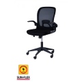  Reguliuojamo aukščio kėdė SUN-FLEX®HIDEAWAY CHAIR,  91-101 cm, juodas rėmas, juoda sėdima vieta