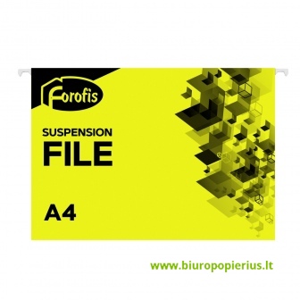  Kartotekinis vokas FOROFIS A4, geltonos sp. 25 vnt.
