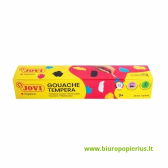  Guašas JOVI TEMPERA, 35ml, 5 spalvų rinkinys su teptuku