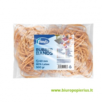  Gumelės FOROFIS, 60 mm, 500 g, rusva sp., maišelyje