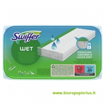  Swiffer Sweeper šlapios šluostės, papildymas 10vnt