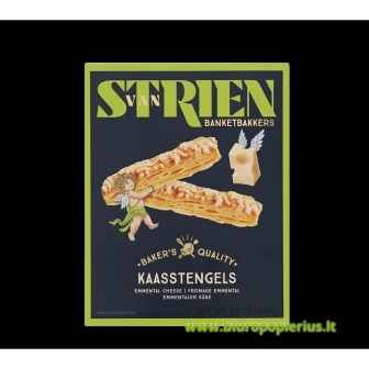  Sūrio sausainiai VAN STRIEN Straws, su Ementalio sūriu, 90 g