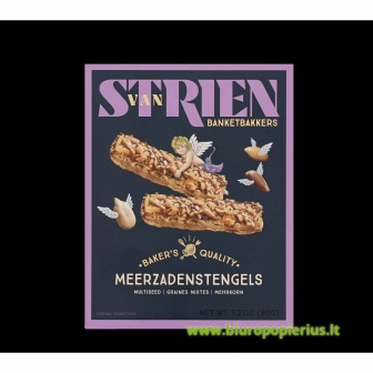  Pikantiški sausainiai VAN STRIEN, su sėklomis, 90 g