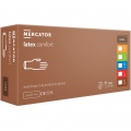  Vienkartinės pirštinės MERCATOR, lateksinės, nepudruotos, baltos, M dydis, 100 vnt