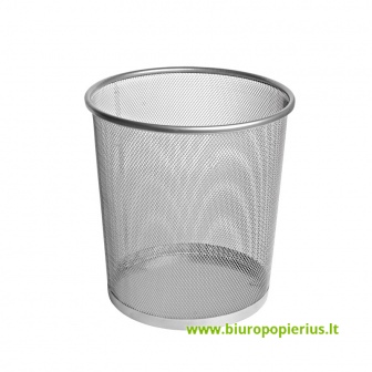  Šiukšlių dėžė FOROFIS, 16l, metalinė, sidabrinės sp.