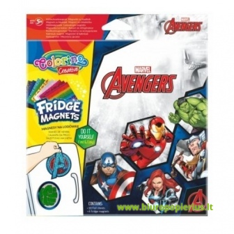  Magnetai COLORINO Marvel Avengers, 4 vnt.
