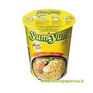  Greitai paruošiami makaronai YUM YUM, vištienos sojos skonio, 70 g