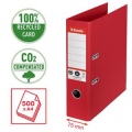  Segtuvas ESSELTE No1 CO2 Neutral, A4, kartoninis, 75 mm, raudona