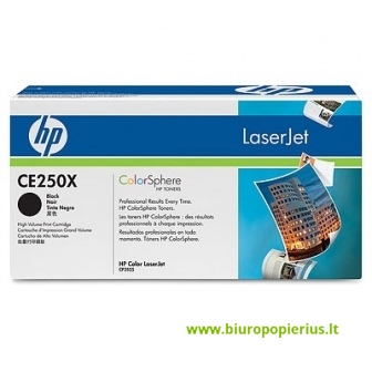 Hewlett-Packard CE250X Juoda, 10500 psl.