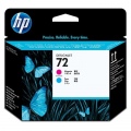 Hewlett-Packard 72 Magenta and Cyan Printhead Purpurinė ir mėlyna galvutė,