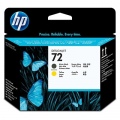 Hewlett-Packard 72 Matte Black and Yellow Printhead Matinė juoda ir geltona galvutė,